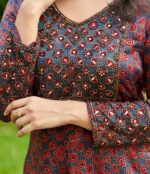 Handcrafted Modal Kurti – Elegant Ethnic Wear with Delicate Handwork