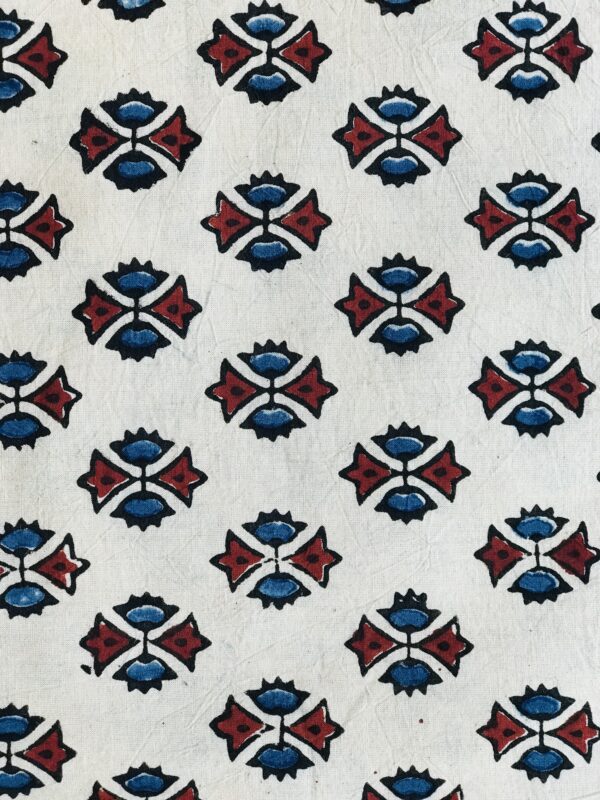 Traditional Ajrakh print fabric