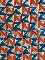 Hand block printed Ajrakh fabric