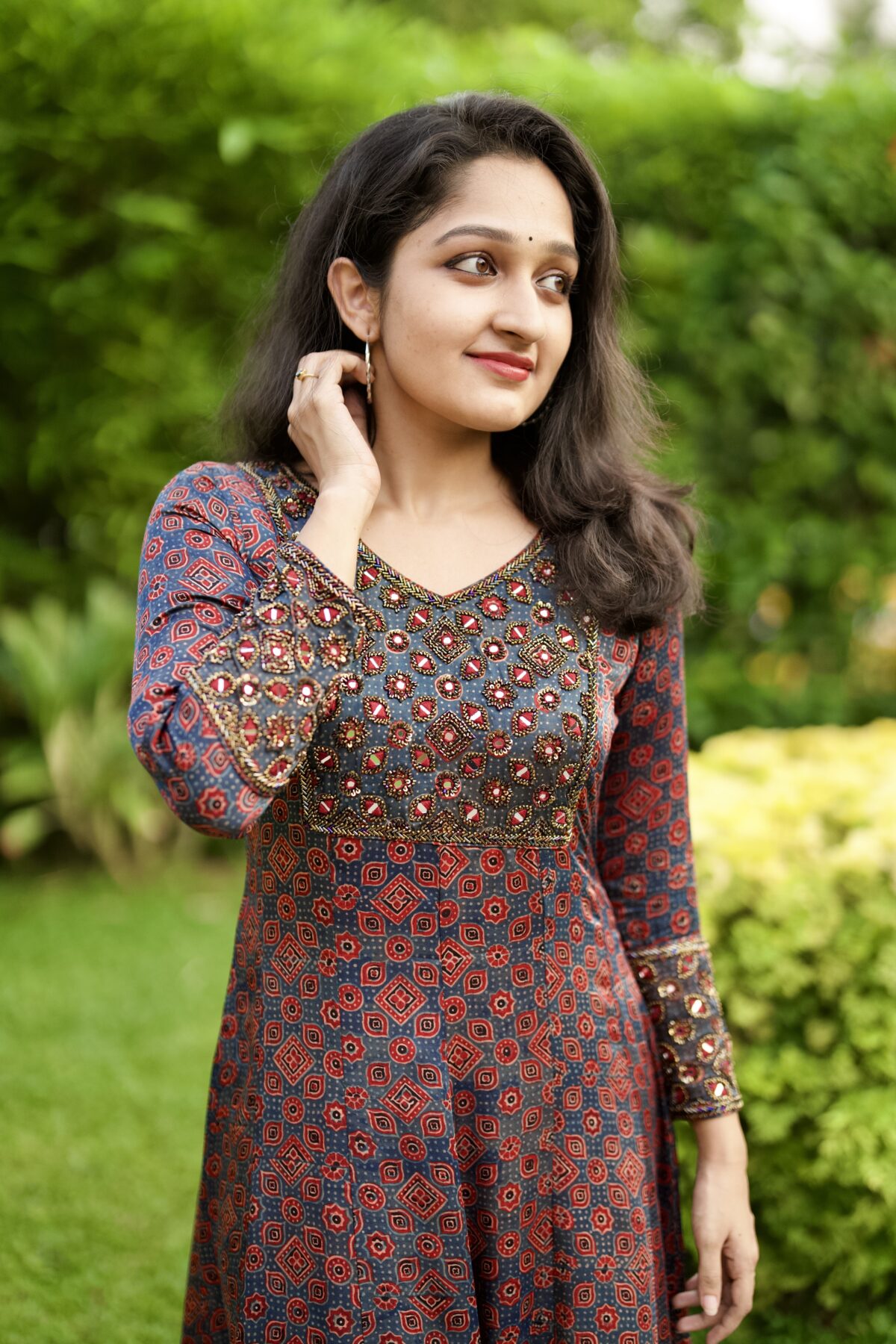 Handcrafted Modal Kurti – Elegant Ethnic Wear with Delicate Handwork