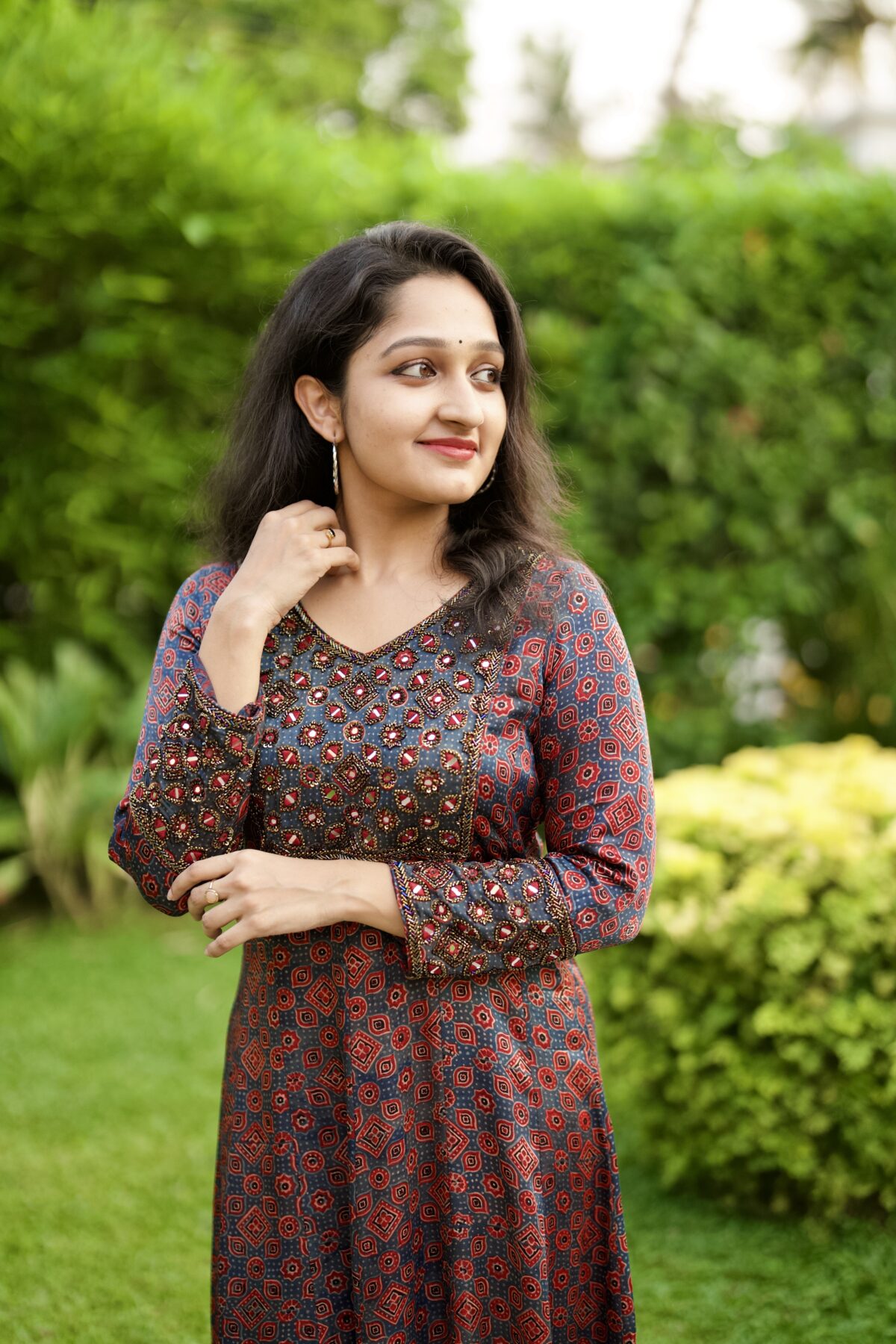 Handcrafted Modal Kurti – Elegant Ethnic Wear with Delicate Handwork